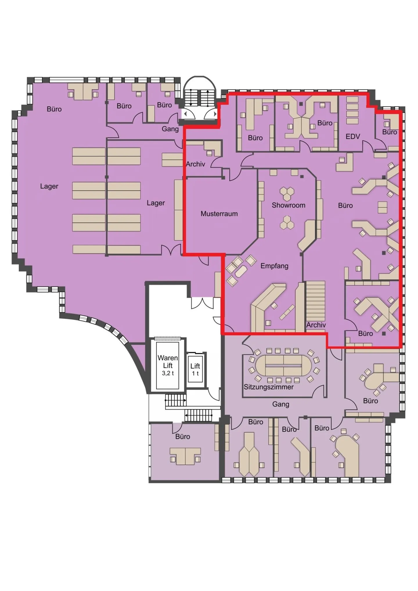 Attraktive Büroräumlichkeiten - Foto 7 von 8