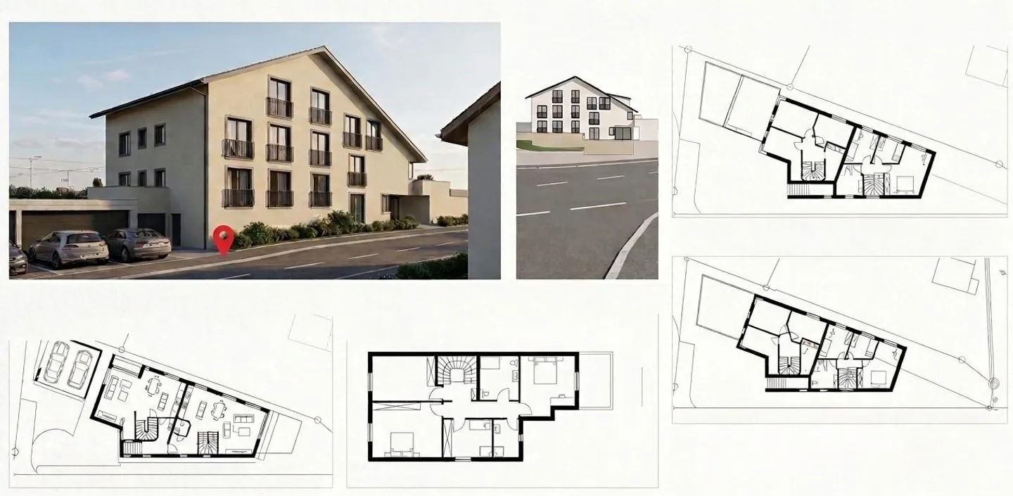 Modern Semi-Detached Houses Near Wohlen – New Construction Project - Photo 2 of 2