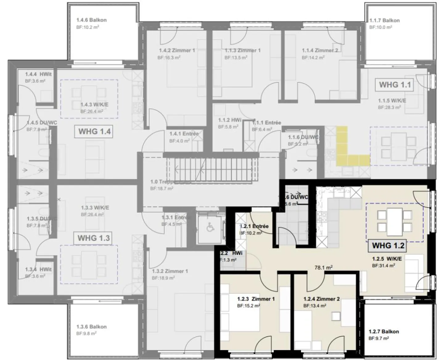 Vivere vicino al lago e alla città con un balcone soleggiato e buone connessioni di trasporto pubblico - Foto 3 di 4