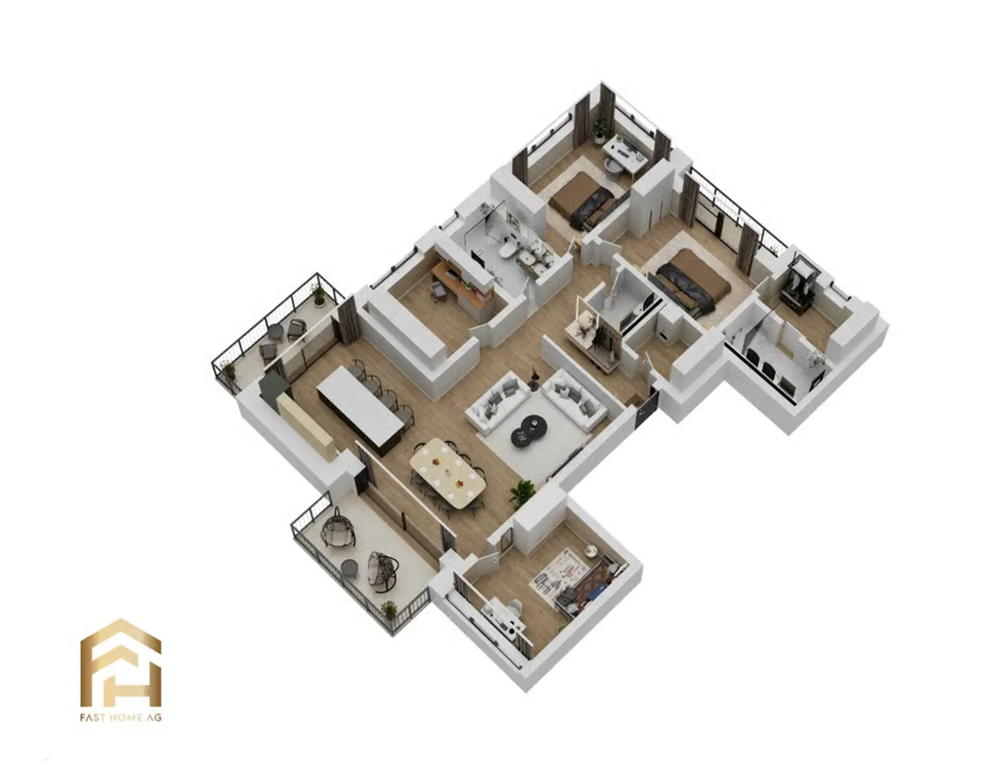 Projet de construction neuve exclusif : Appartement de 5,5 pièces de haute qualité - Photo 2 sur 13