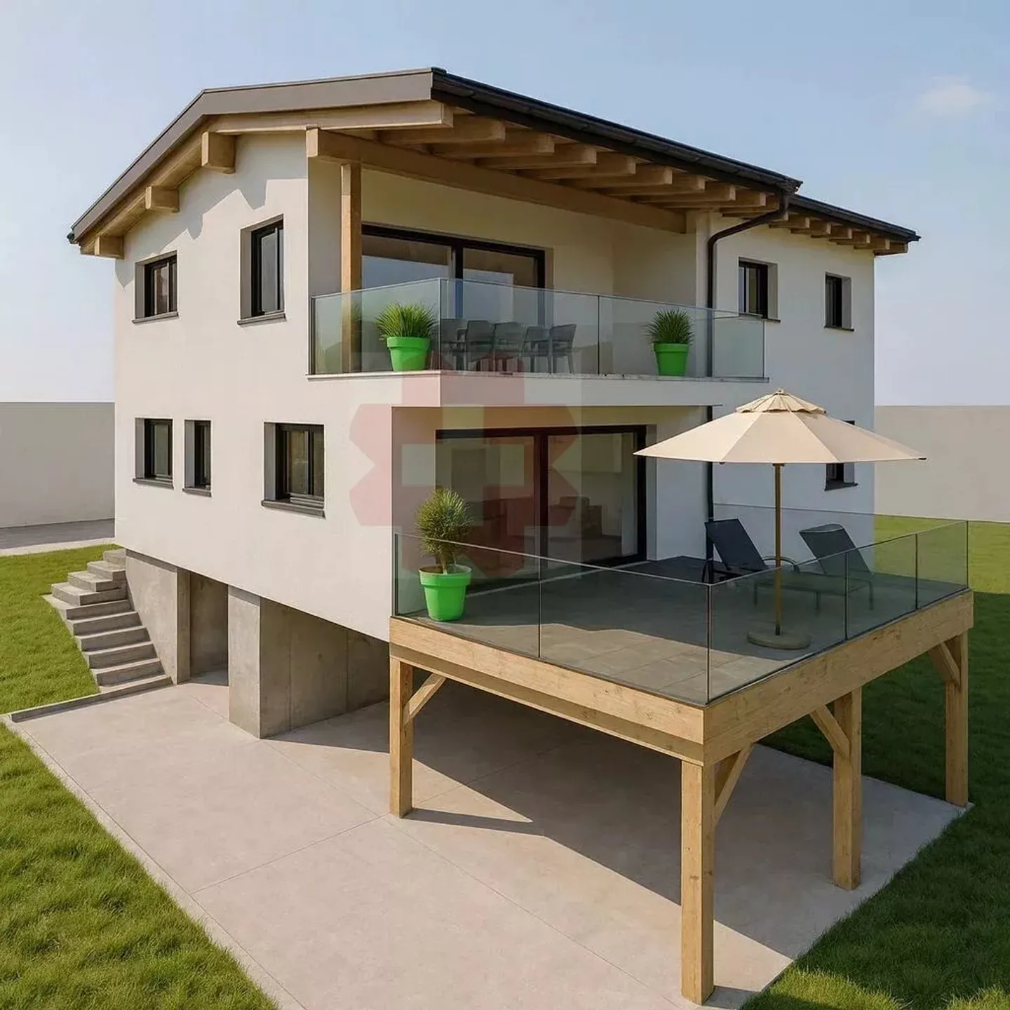 Geräumige 4,5-Zimmer-Wohnung mit außergewöhnlichem Blick in Savièse - Foto 1 von 7