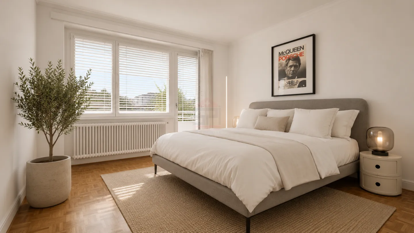 Champel | Elegante 4-Zimmer-Wohnung in hoher Etage mit freiem Blick und Mieteinnahmen - Foto 7 von 9