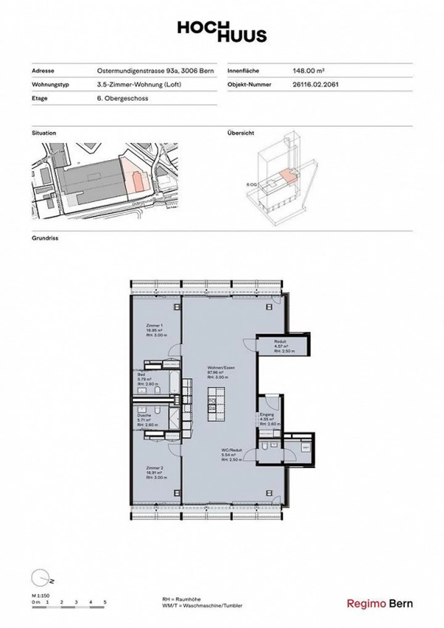 Modernes Apartment mit atemberaubendem Blick - Foto 10 von 11