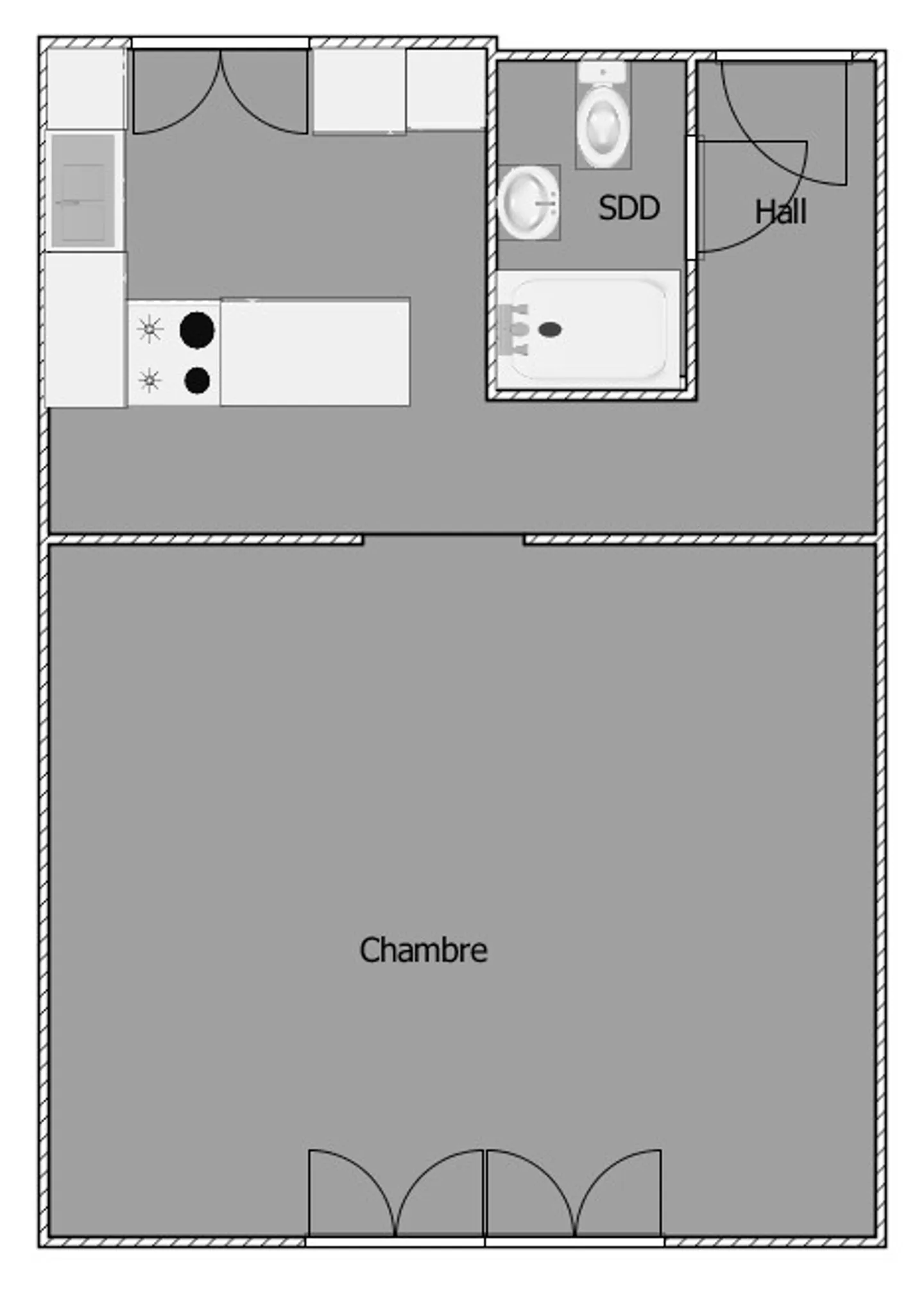 Charming 1.5-room loft apartment with visible beams in Cortaillod - Photo 9 of 10