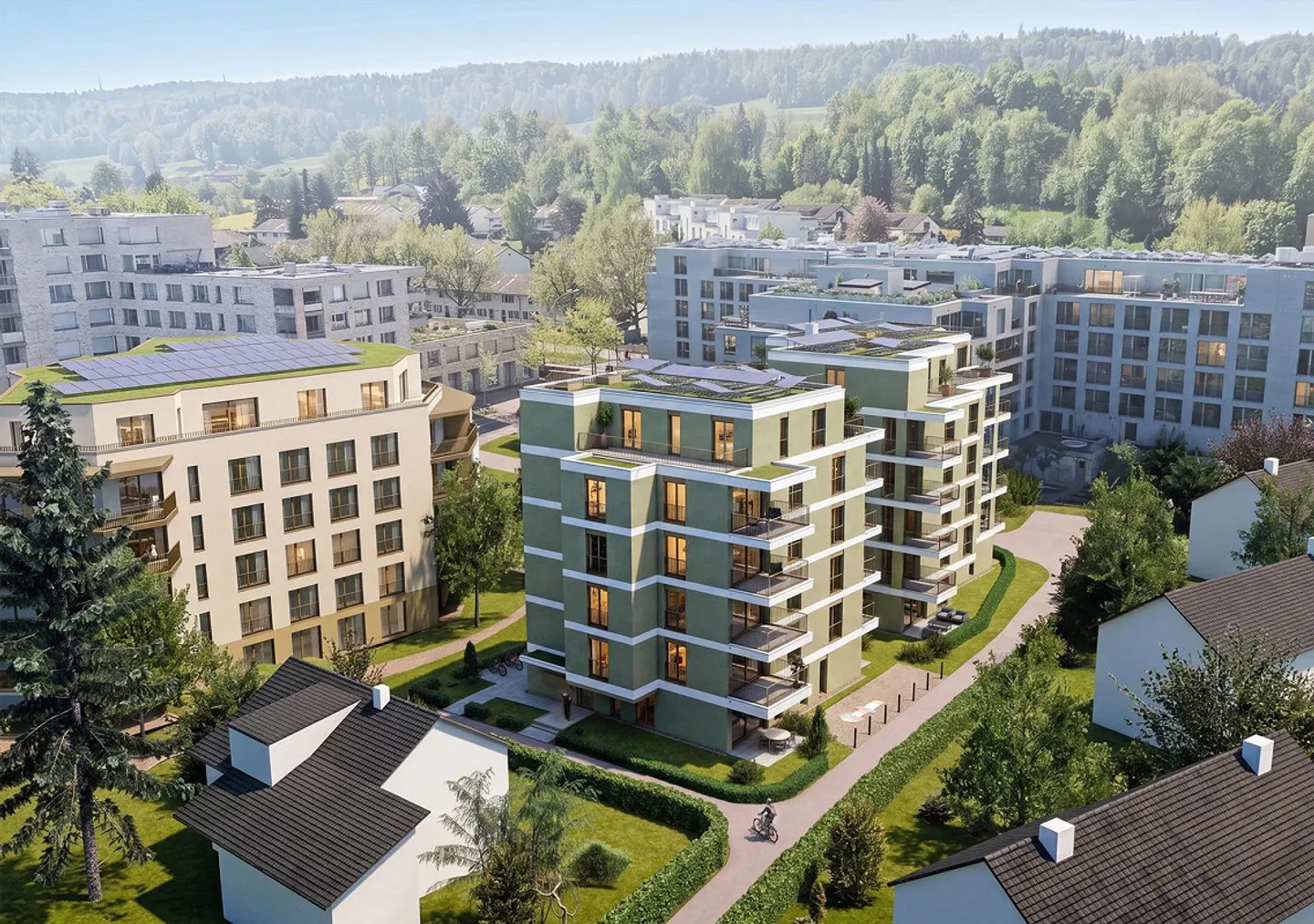 Annuncio del progetto - Complesso edilizio nuovo con carattere di quartiere - Foto 1 di 1