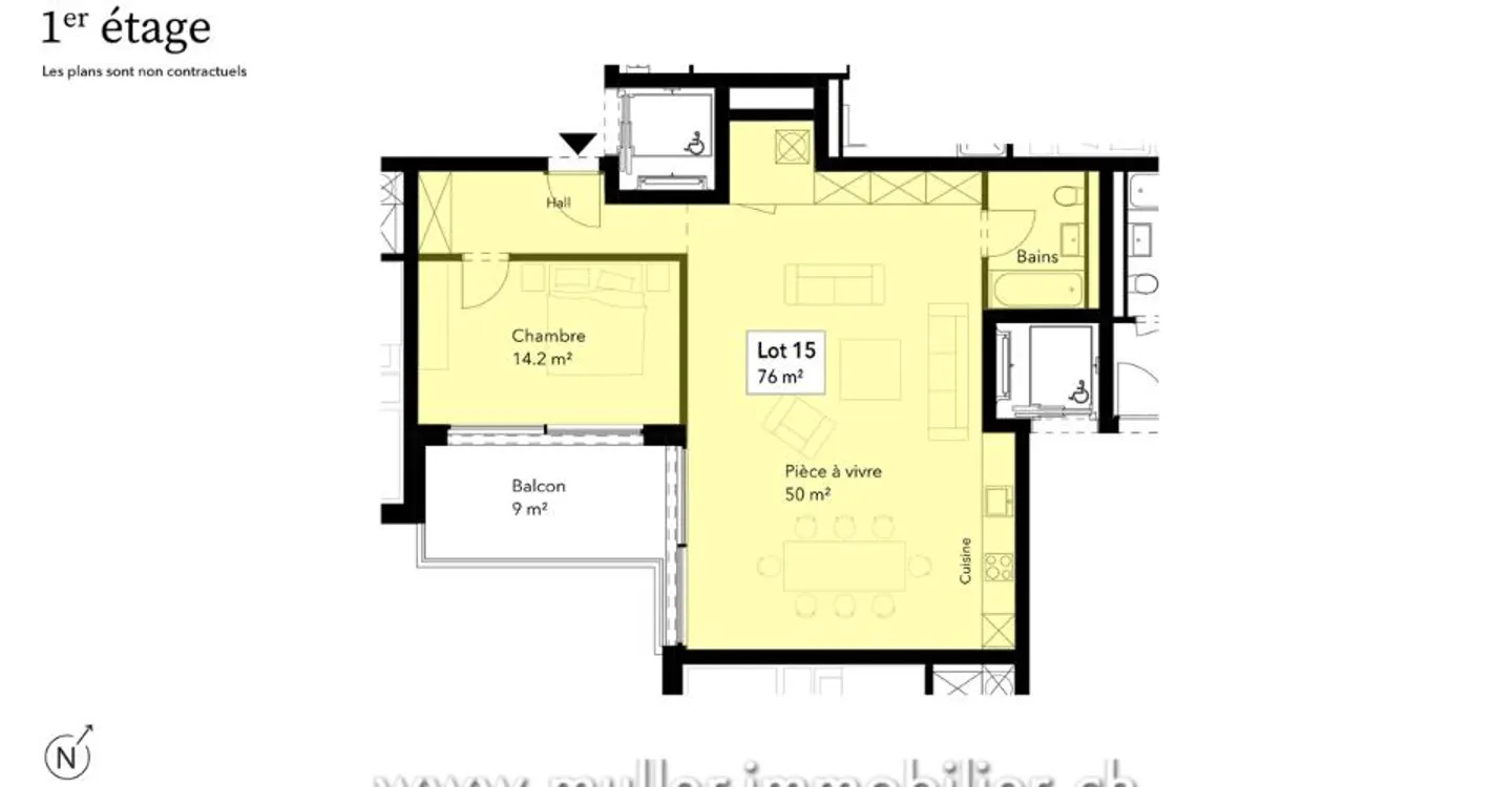 Appartamento 2,5 camere affascinante - Foto 6 di 11