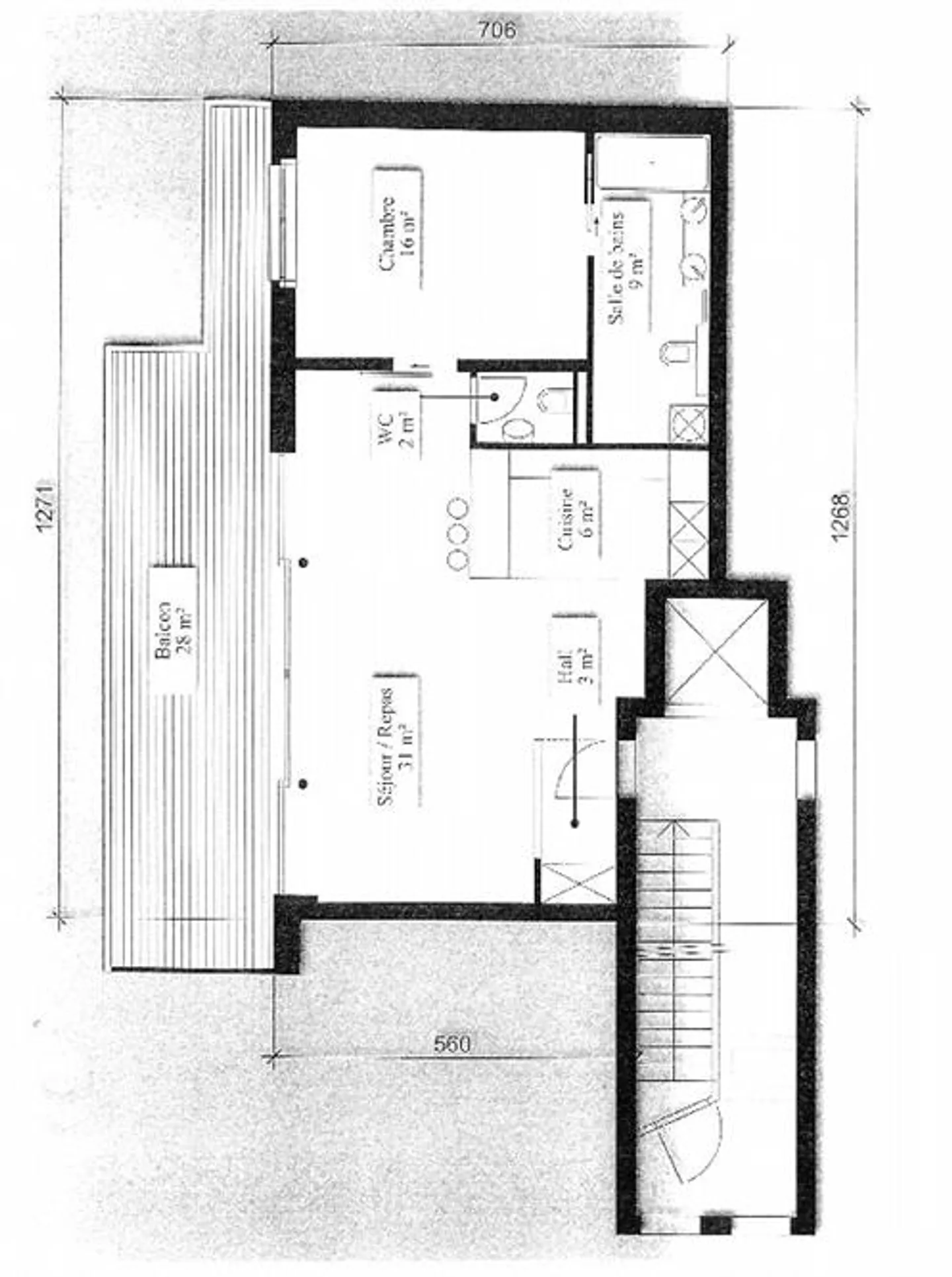 Magnifique et luxueux appartement de 2,5 pièces à OUCHY, avec une vue magnifique - Photo 7 sur 8