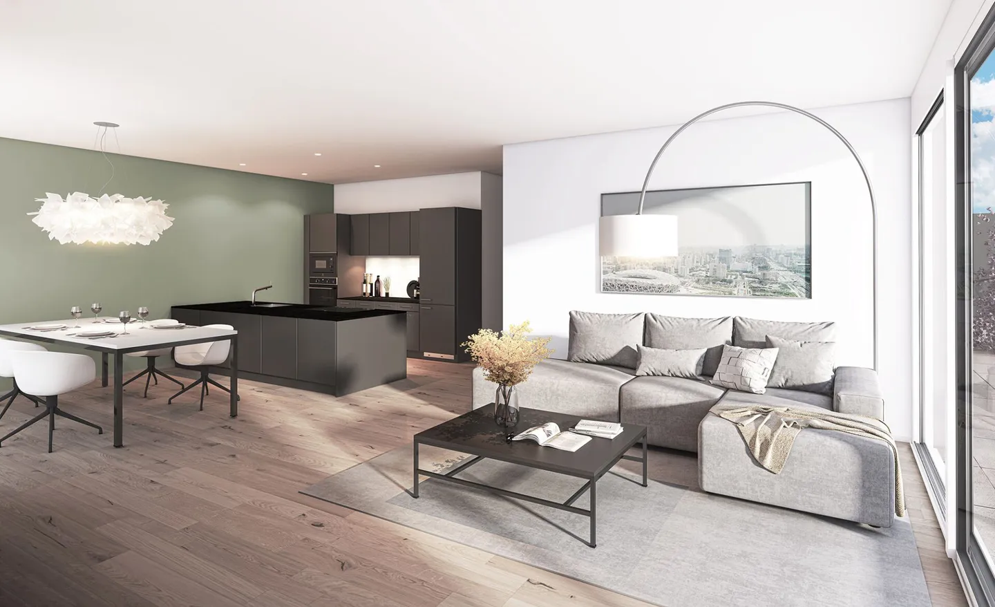 Nuovo progetto di costruzione "Birkenweg" / Ultimo appartamento attico di 4,5 stanze con vista - Foto 4 di 6