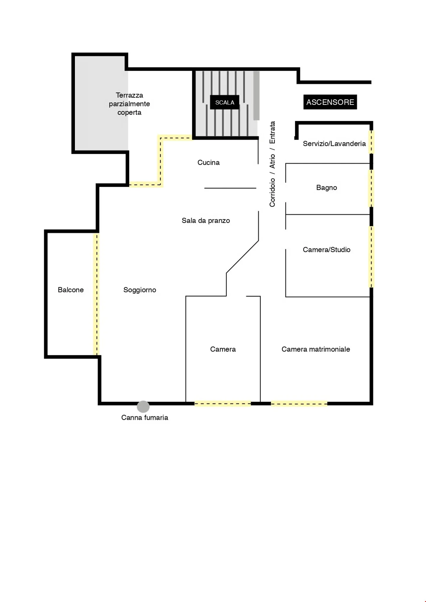 Penthouse 4 ½ Rooms with Garden in Giubiasco - Photo 4 of 13
