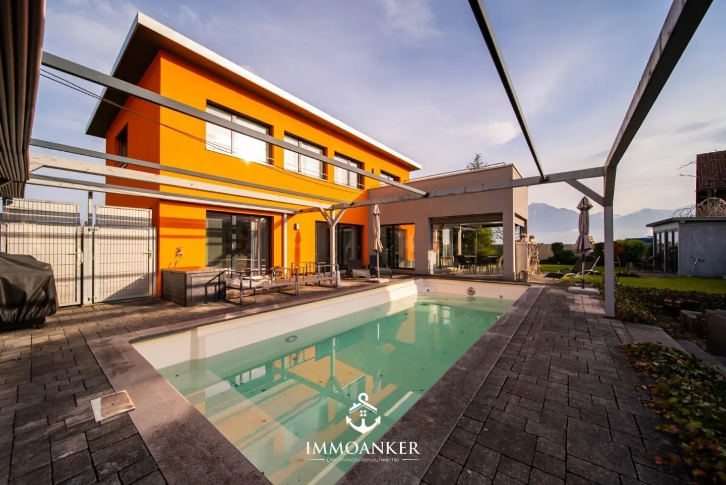 Stylish 5.5 Room Single Family House with Pool and Scenic View in Gams - Photo 1 of 12