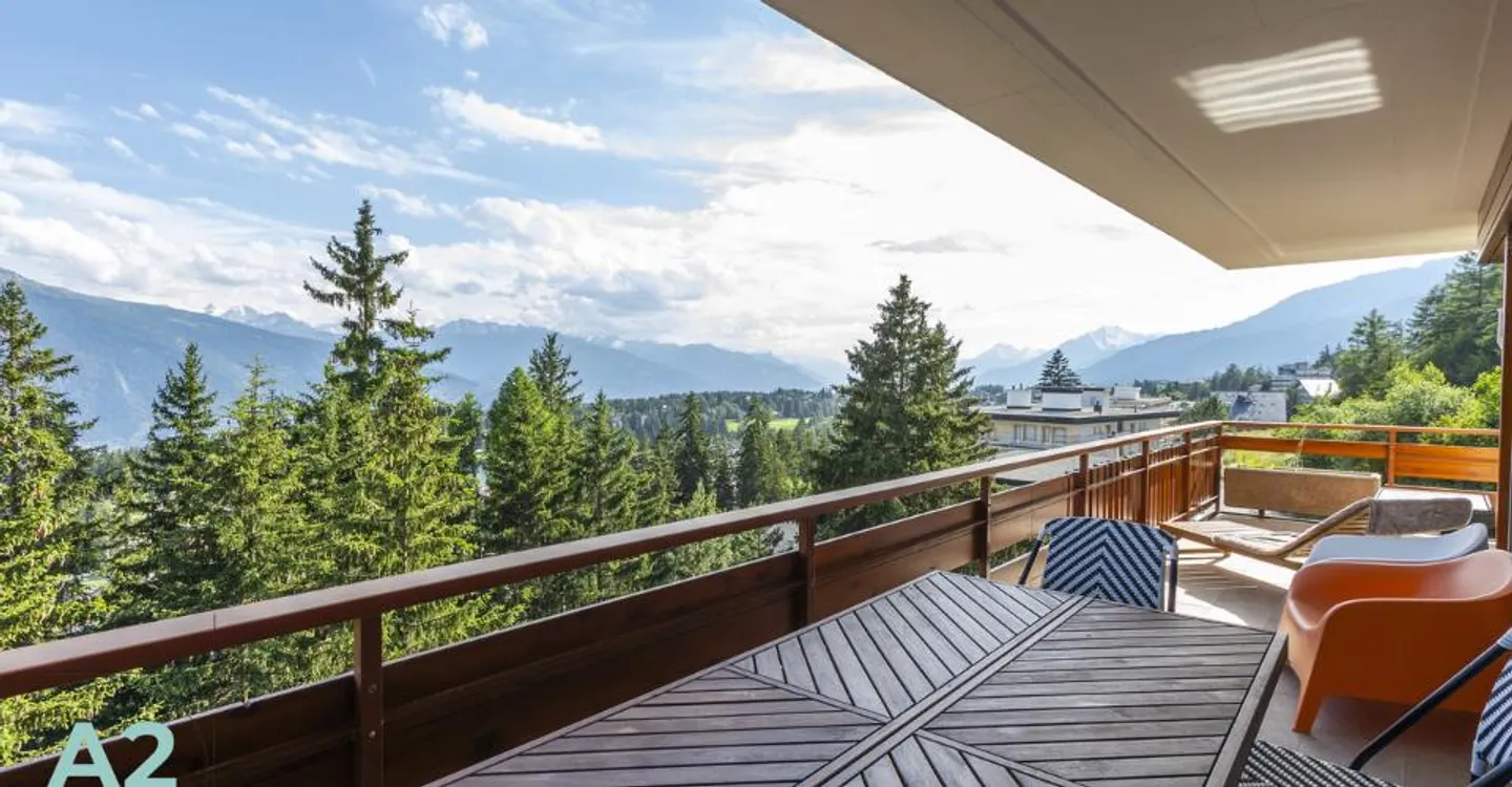 Dachgeschosswohnung nur wenige Schritte vom Zentrum von Montana entfernt - Foto 2 von 9