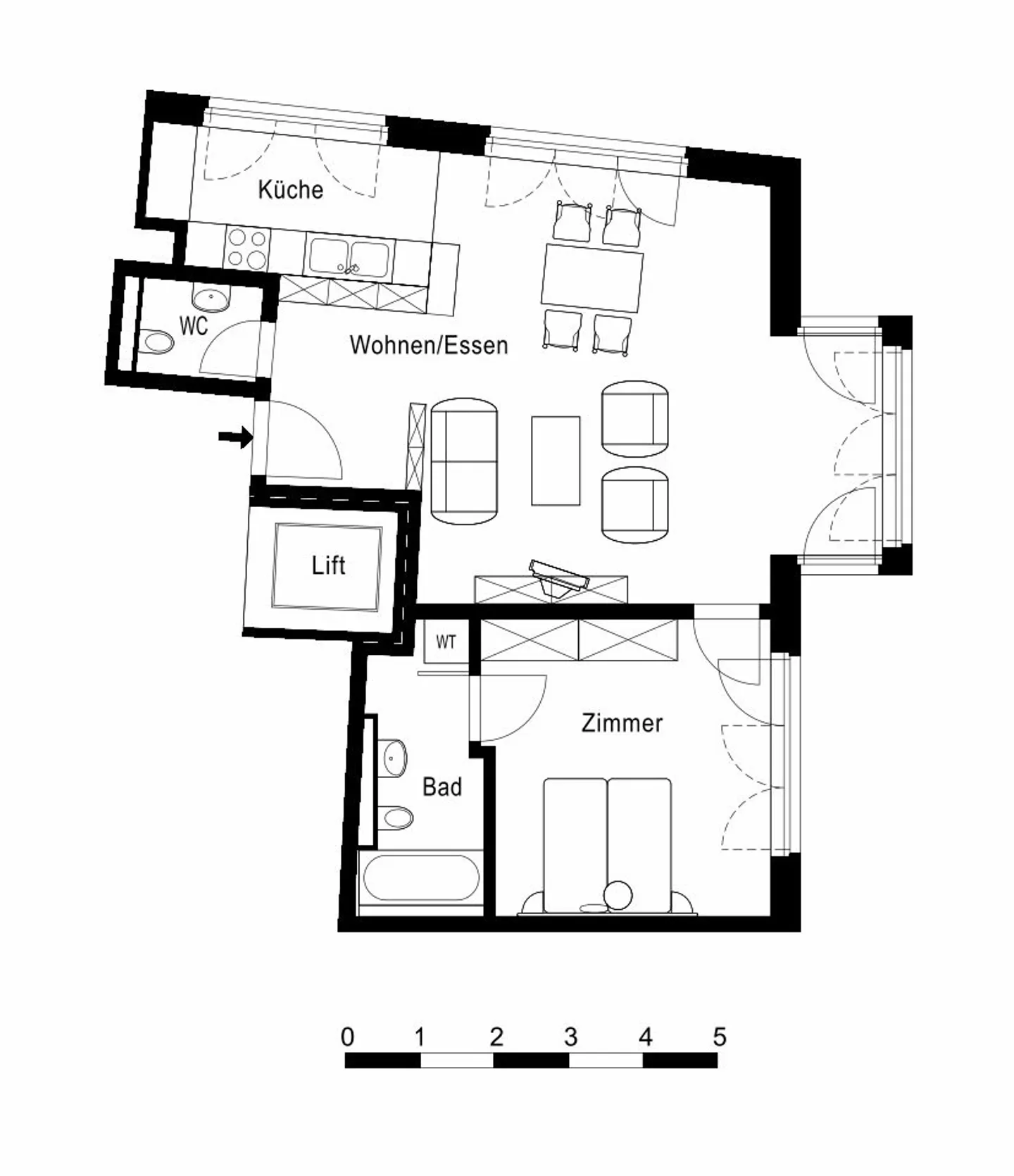 Moderne Wohnung mit grosser Dachterrasse - Foto 8 von 8
