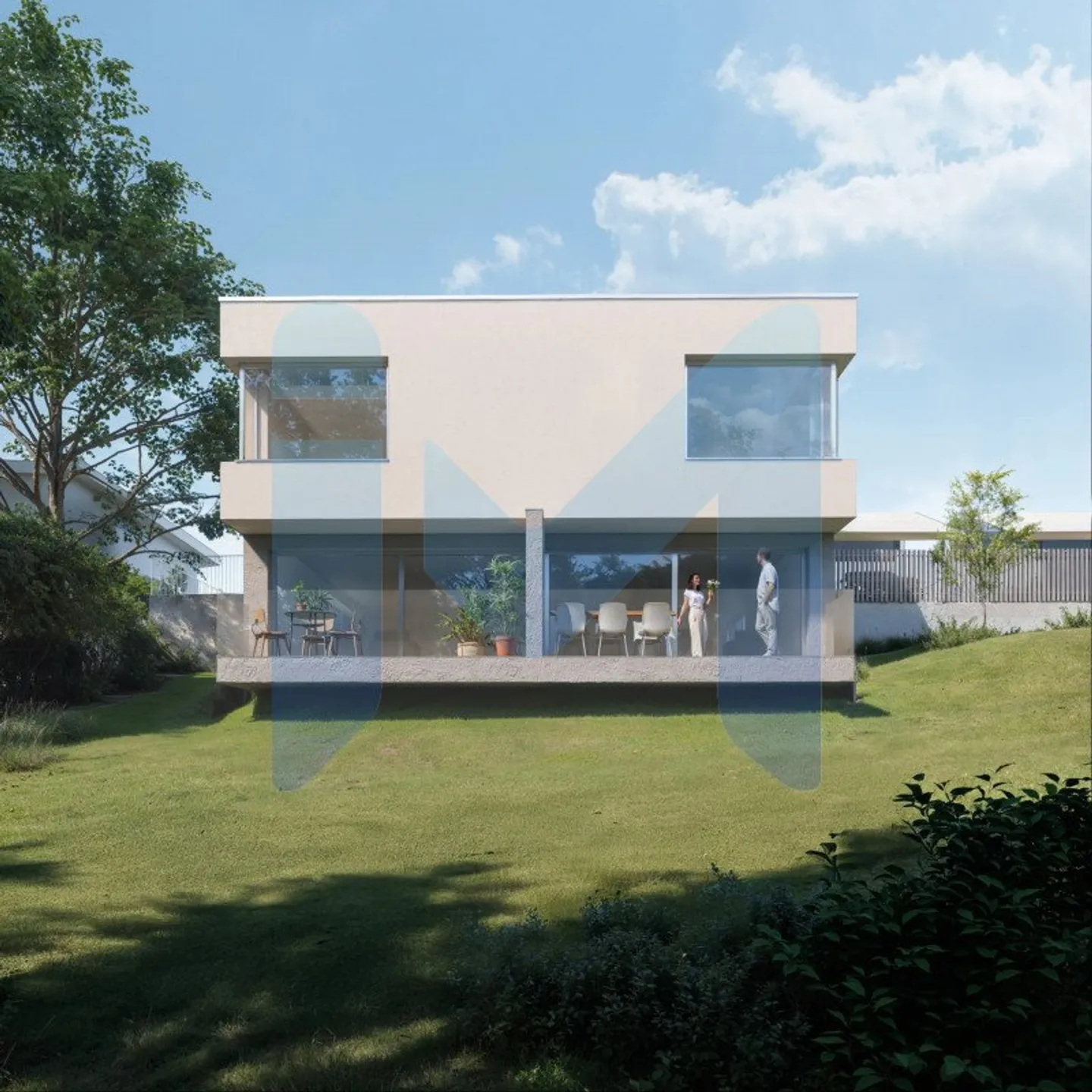 Maison mitoyenne d'architecte à Crissier - Photo 1 sur 12