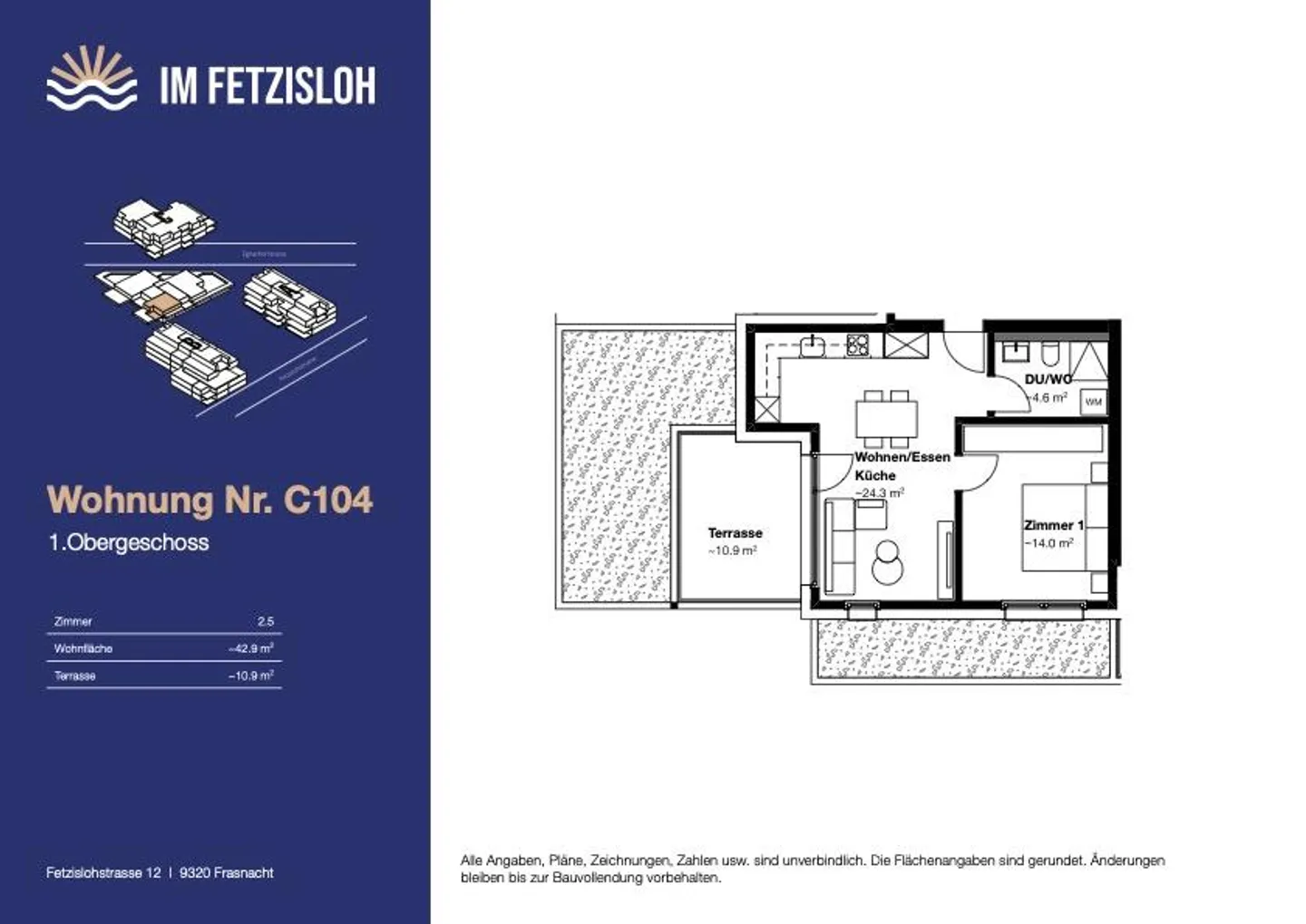 Appartamento nuovo affascinante di 2,5 stanze - Foto 6 di 7