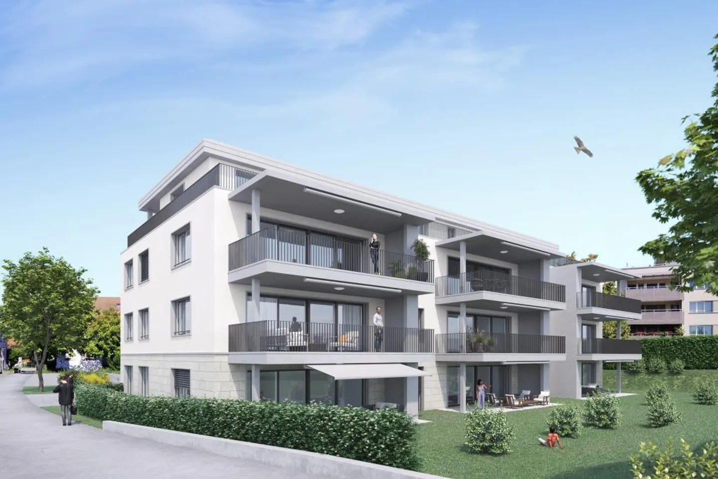 Appartement 3.5 pièces (rez-de-chaussée + 1er étage) - Photo 1 sur 6