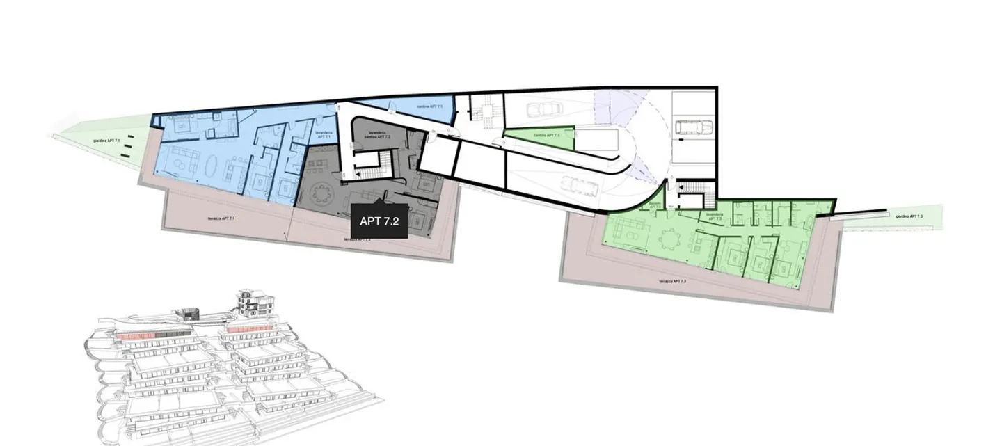 Penthouse zu verkaufen in Lugano 4,5 Zimmer mit Terrasse, Garten und Aussicht - Foto 16 von 16