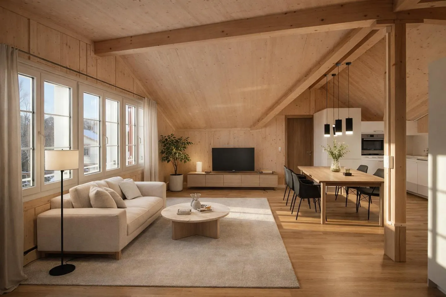 Charmante Dachwohnung mit Aussicht - Foto 1 von 6