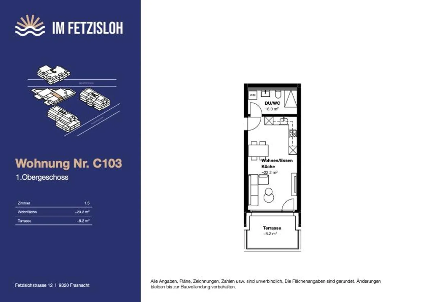 Appartamento nuovo affascinante di 1,5 stanze - Foto 2 di 7