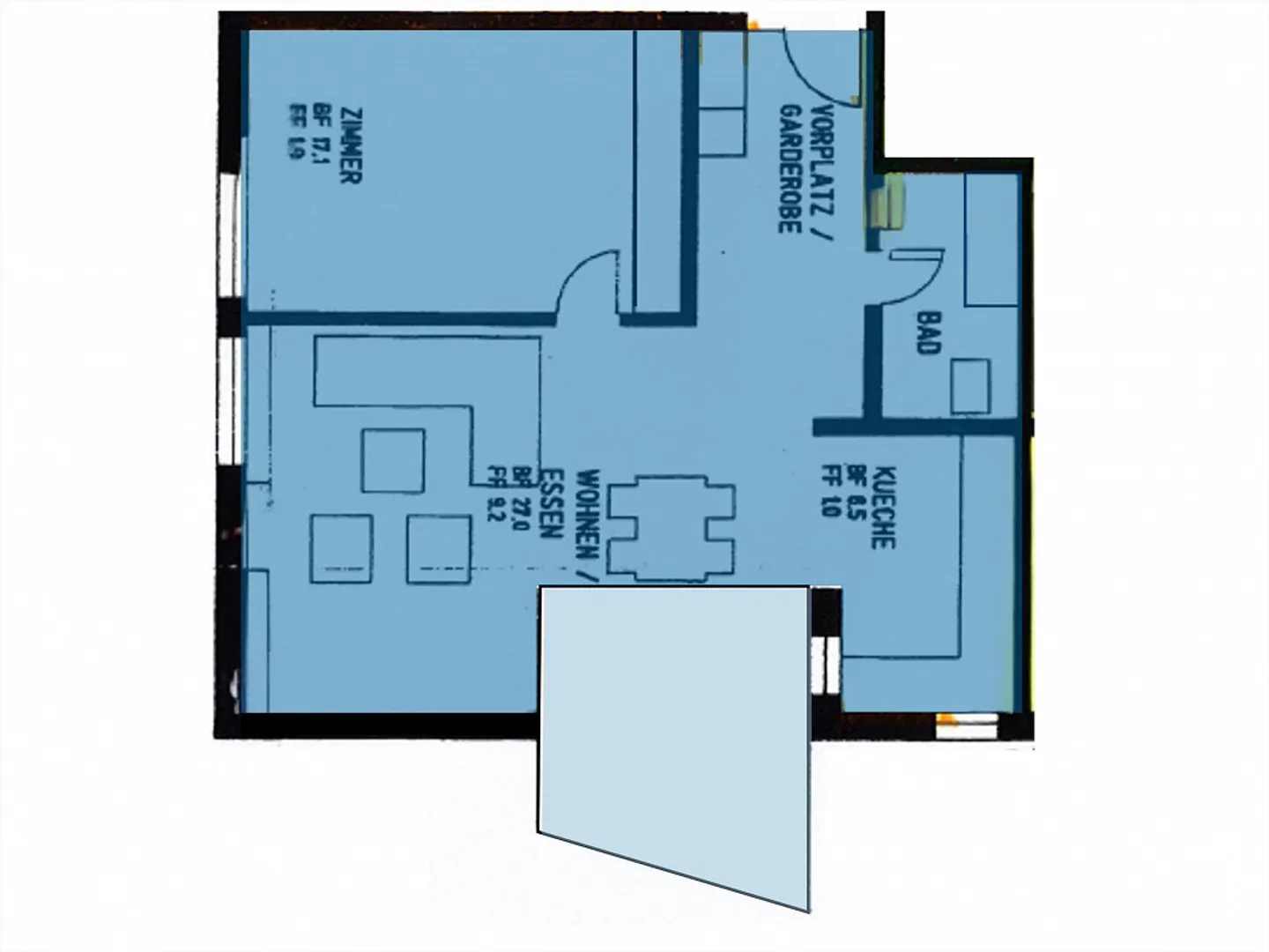 Geräumige Wohnung in ruhiger Lage - Foto 8 von 8