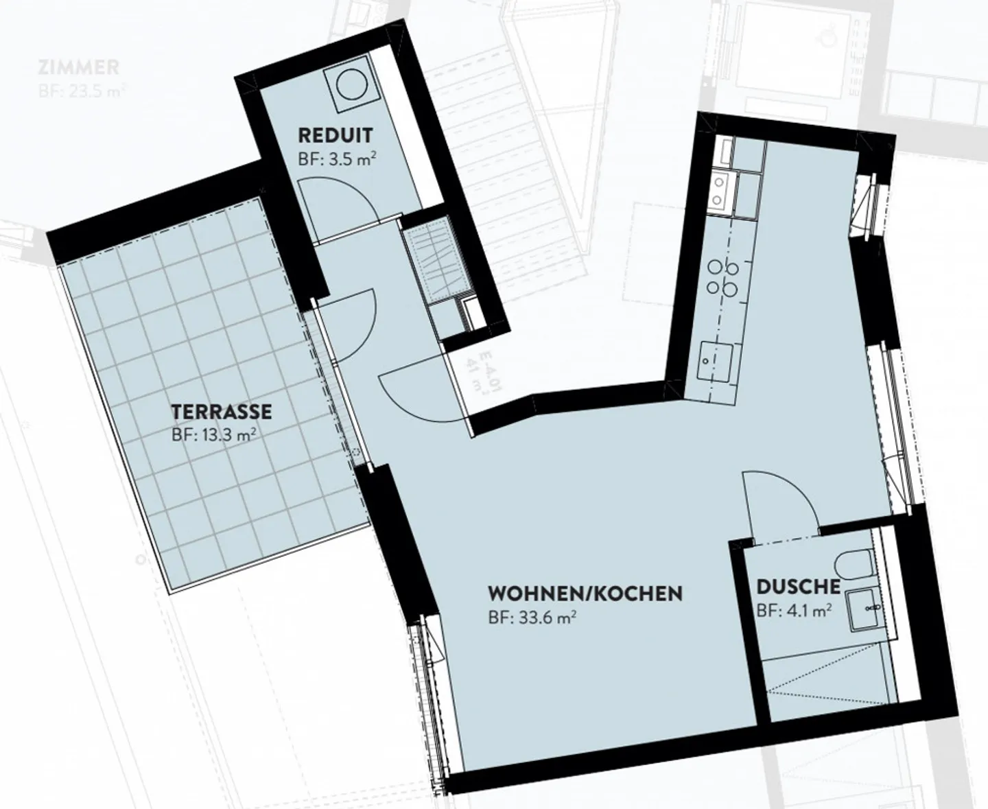 Bright 1.5-room attic apartment with spacious terrace in Dietikon - Photo 10 of 10