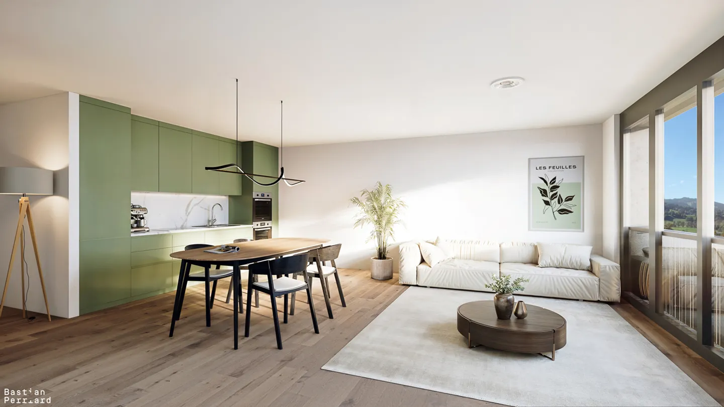 2.5 Luxury Apartments at the Foot of Moléson, Near the Center of Bulle - Photo 1 of 5