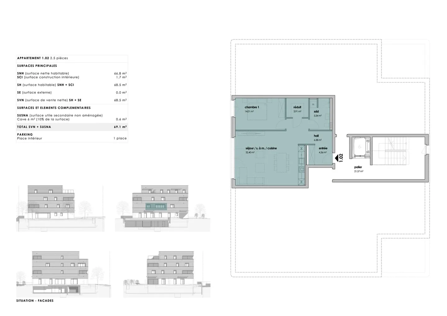 2.5 Luxury Apartments at the Foot of Moléson, Near the Center of Bulle - Photo 5 of 5