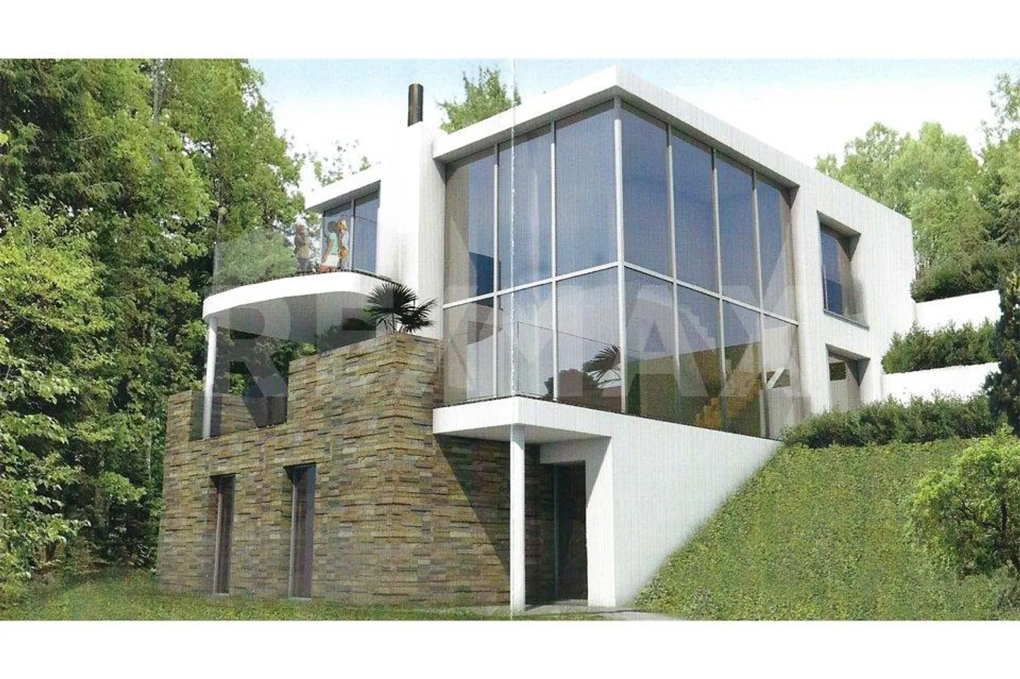 Interessantes Projekt einer Villa nur wenige Schritte vom See - Foto 3 von 13