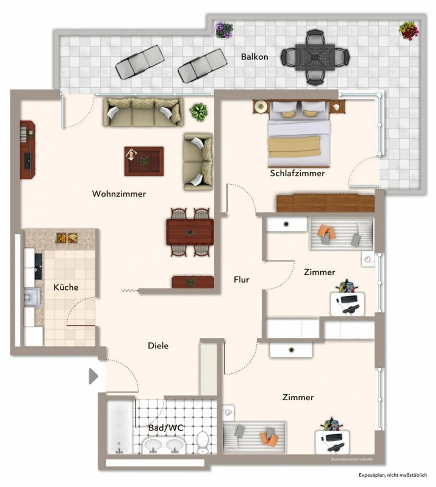 Ruhige 4.5-Zimmer-Wohnung - Foto 14 von 14