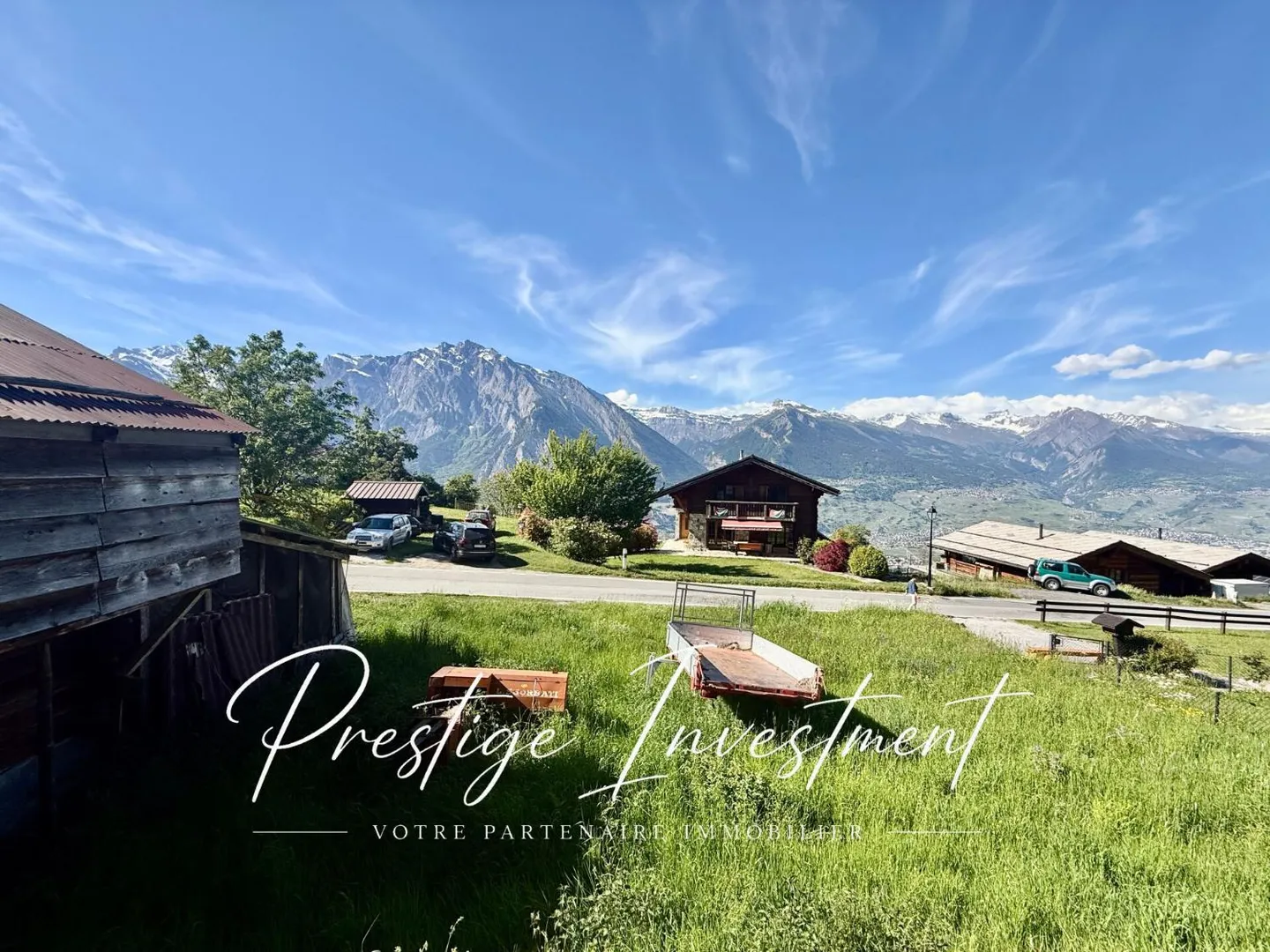 Terreno edificabile con fienile e stalla per cavalli da ristrutturare Nendaz - Foto 2 di 10