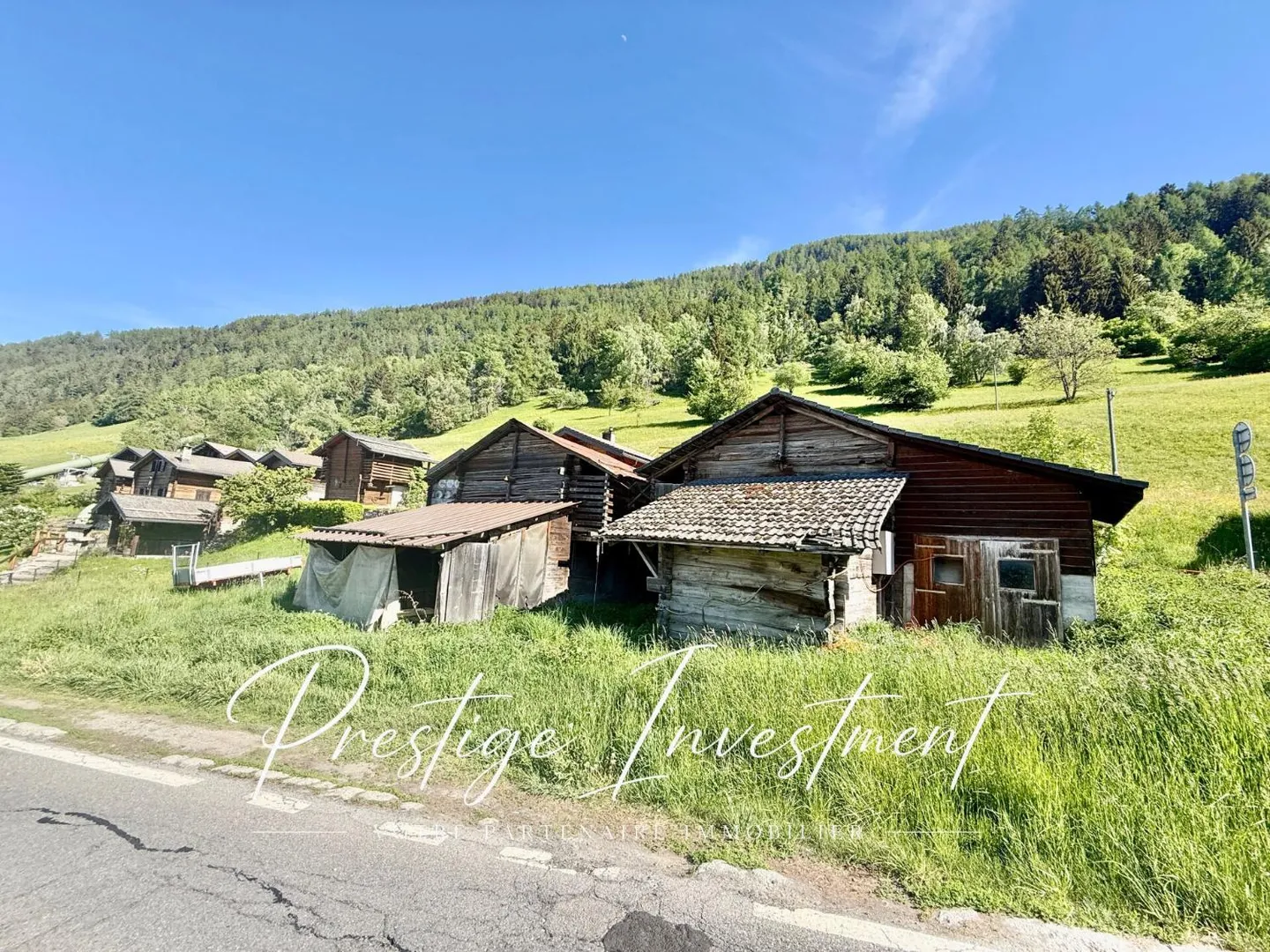 Terreno edificabile con fienile e stalla per cavalli da ristrutturare Nendaz - Foto 10 di 10