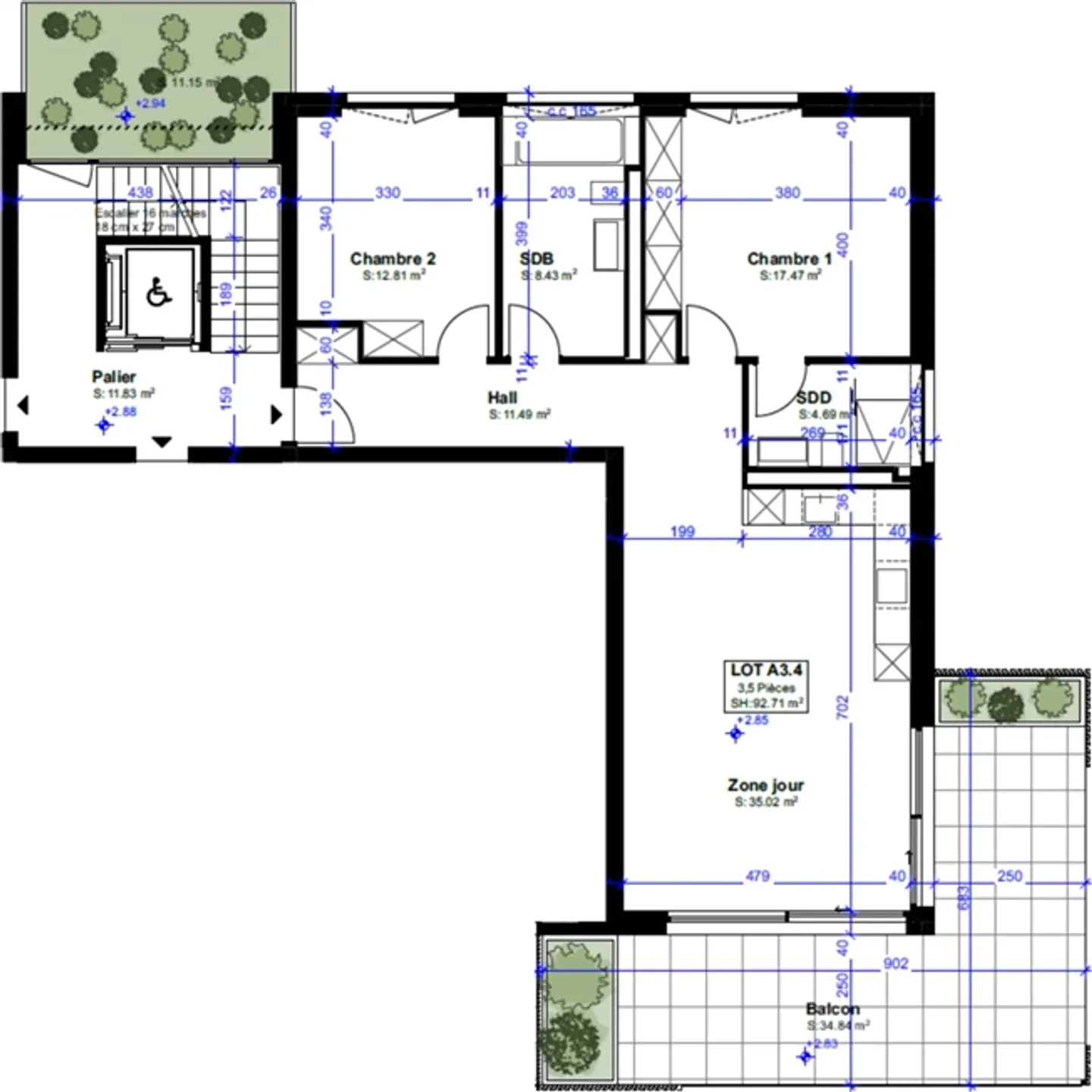 Appartamento 3,5 locali in nuova costruzione con grande terrazza esposta a sud-est - Foto 2 di 4