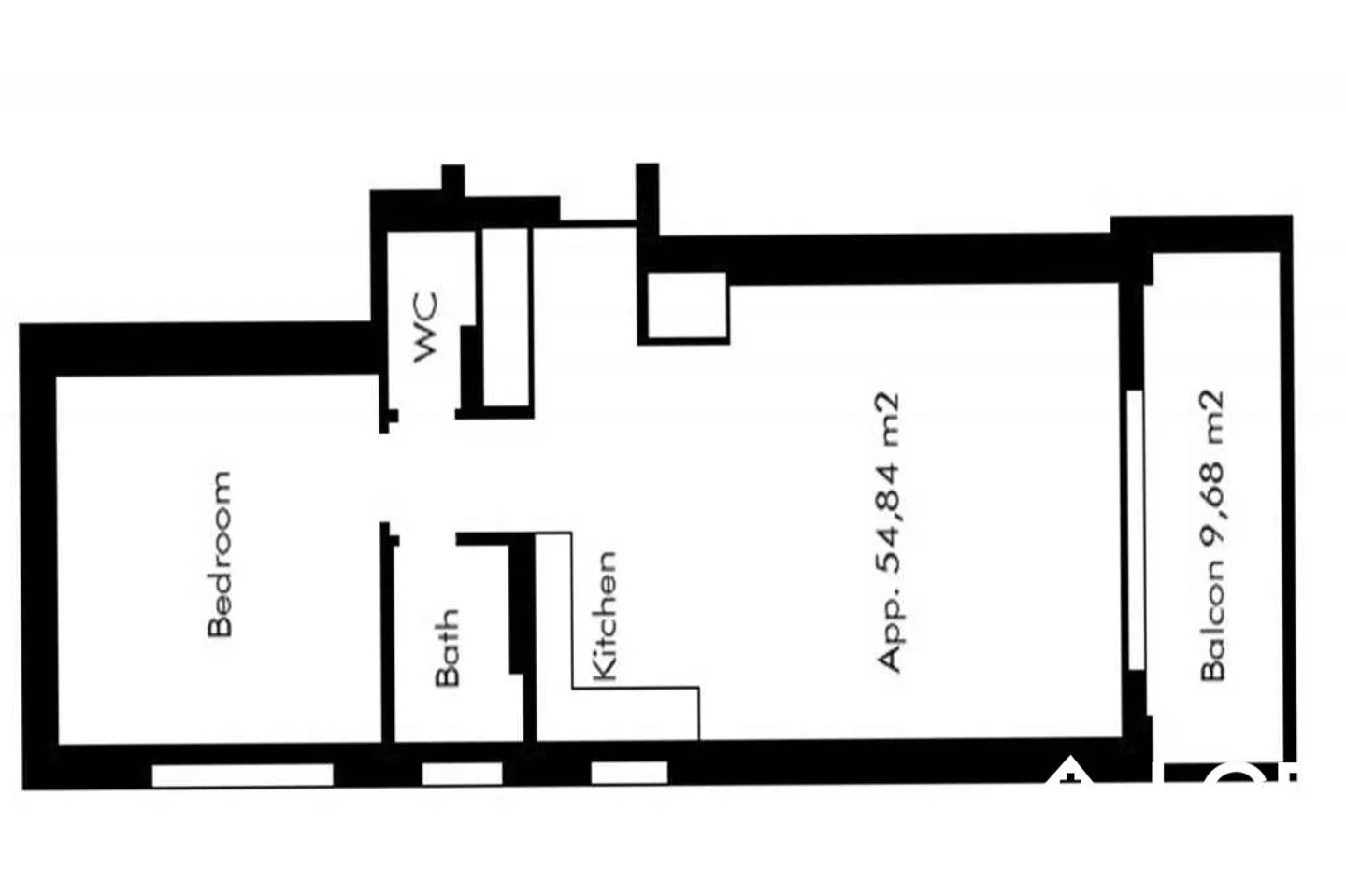 Beautiful Apartment 2.5 Rooms / 1 Bedroom / Balcony with Lake View - Photo 9 of 9