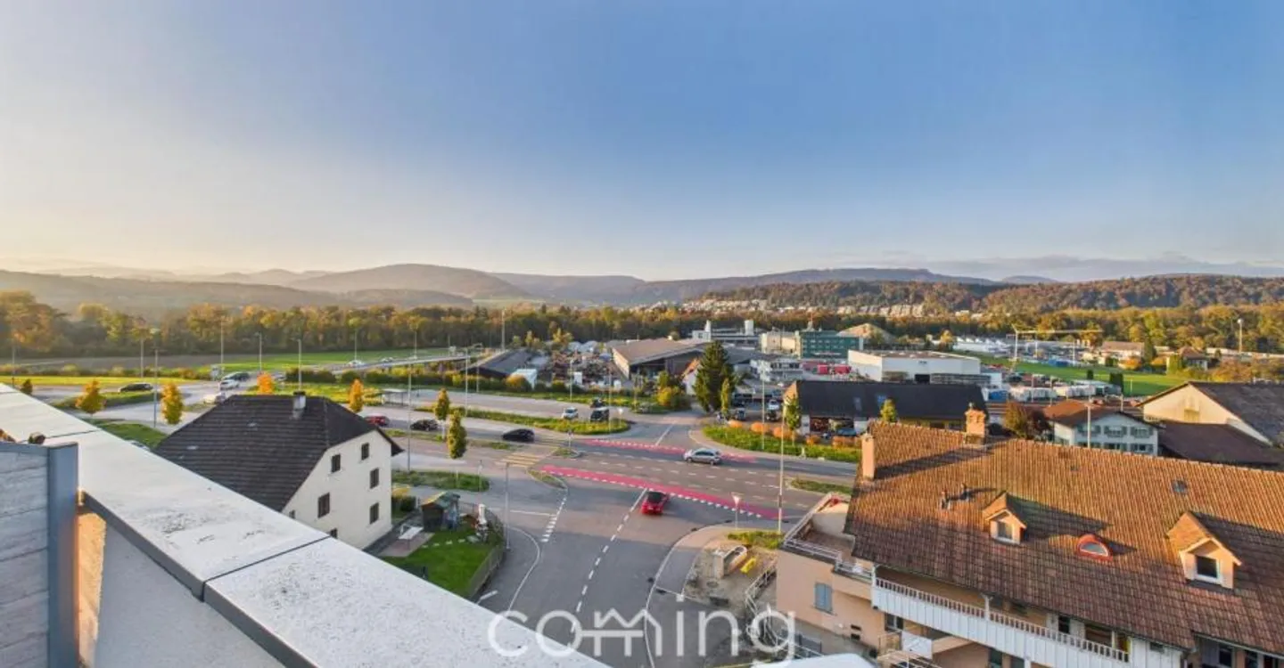 Appartement penthouse rénové de 4 pièces à Wöschnau avec grande terrasse et vues panoramiques - Photo 1 sur 13