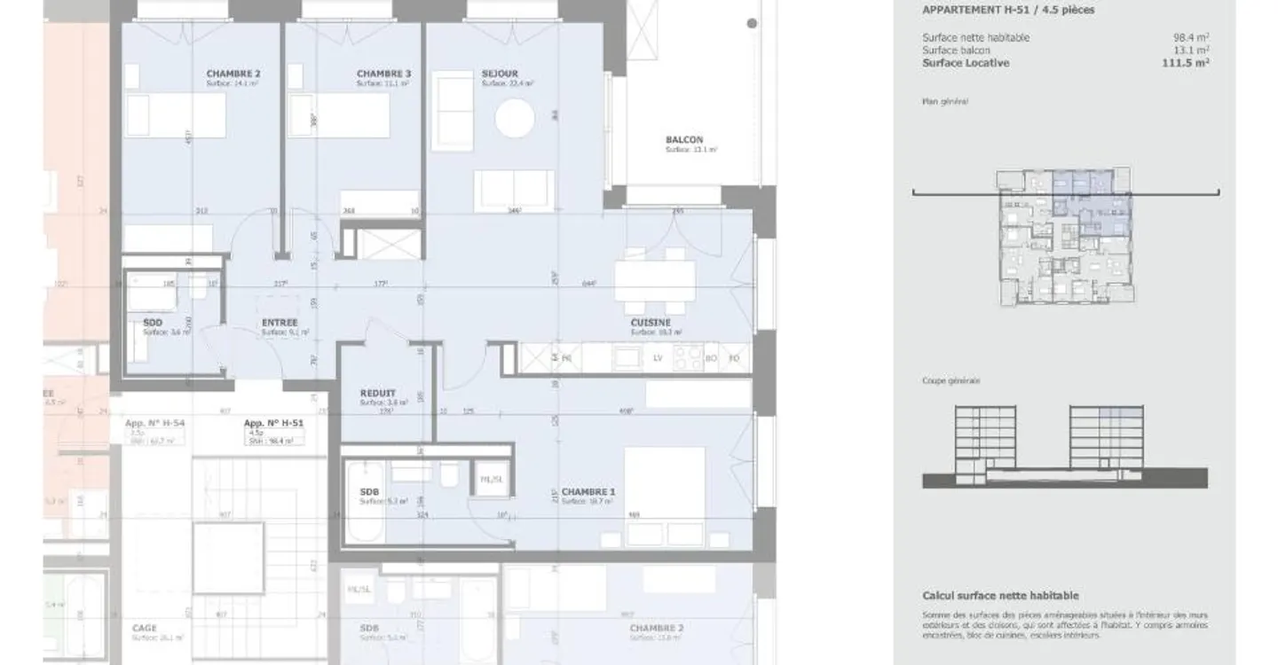 Appartement de luxe en attique à Marly - Photo 10 sur 11