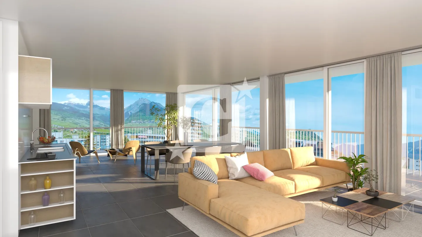 Magnifico loft idealmente situato a Conthey - Foto 2 di 5