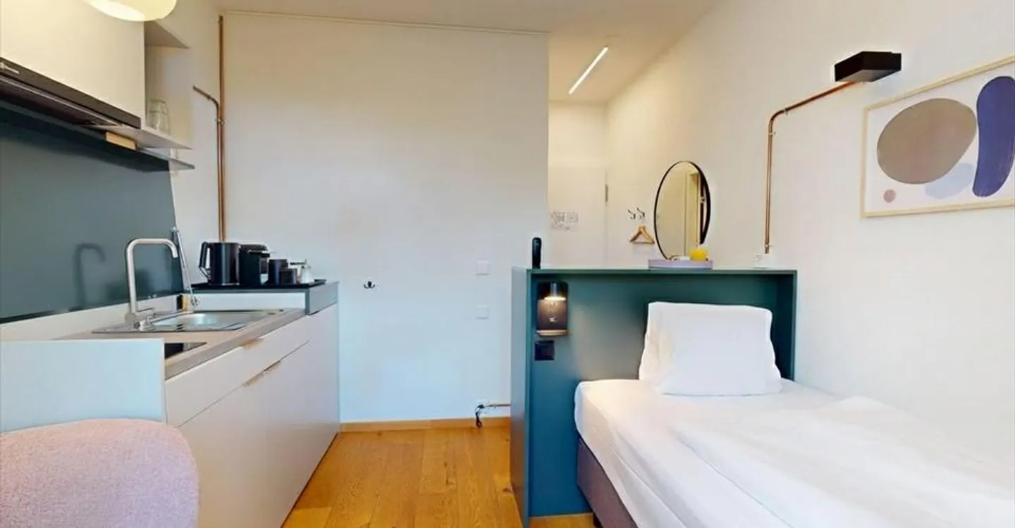 Möbliertes 1-Zimmer-Apartment - Foto 1 von 5