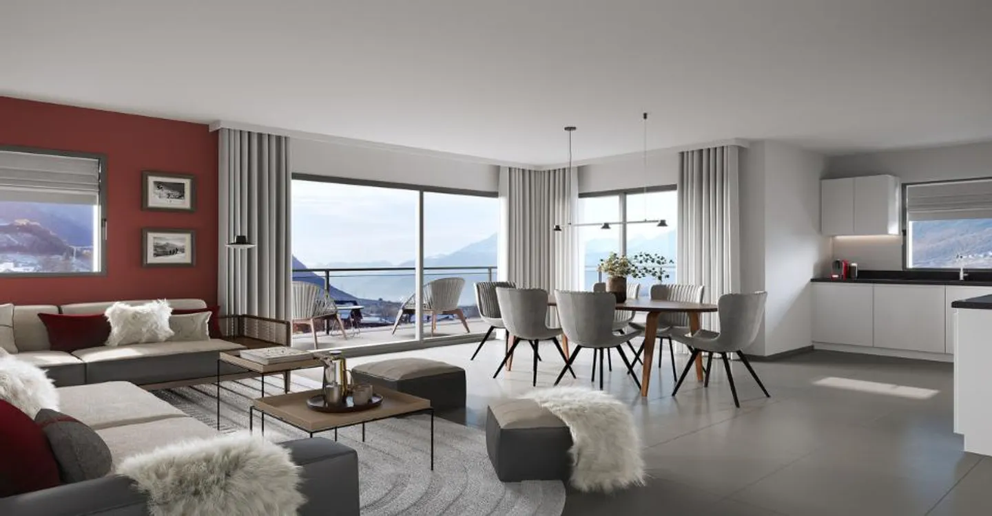ZU VERKAUFEN 4.5 ZIMMER HOCHWERTIGE WOHNUNG IN RECHY - Foto 1 von 6