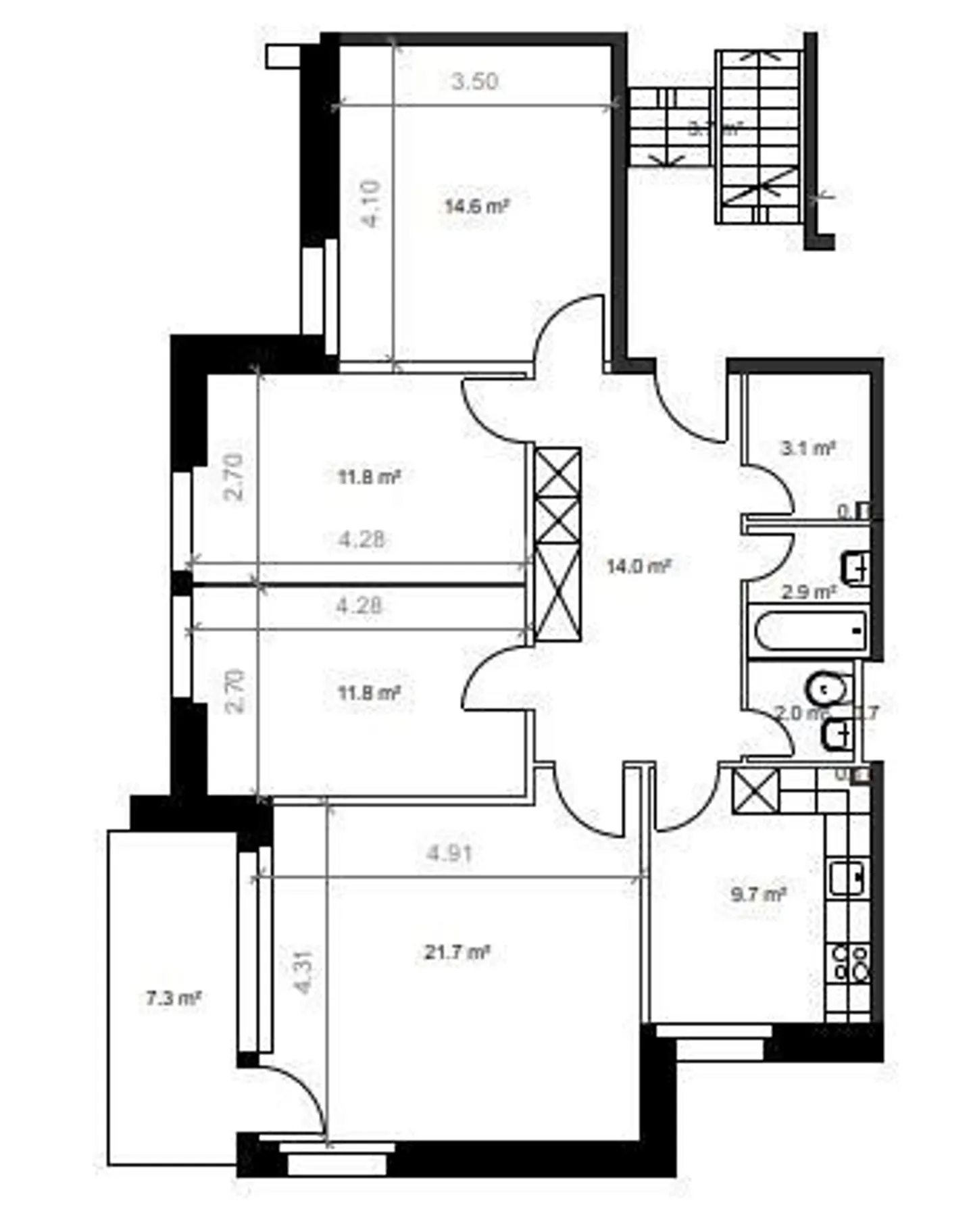 Charmante 4.5-Zimmerwohnung - Foto 9 von 9