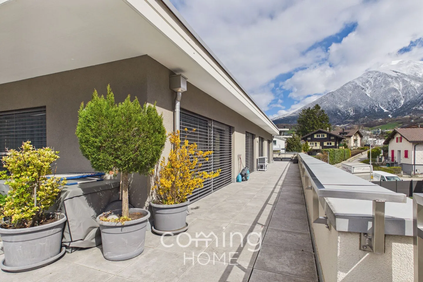 4,5-Zimmer-Penthouse mit Panoramaterrasse und Blick auf die Alpen in Brig - Foto 6 von 16