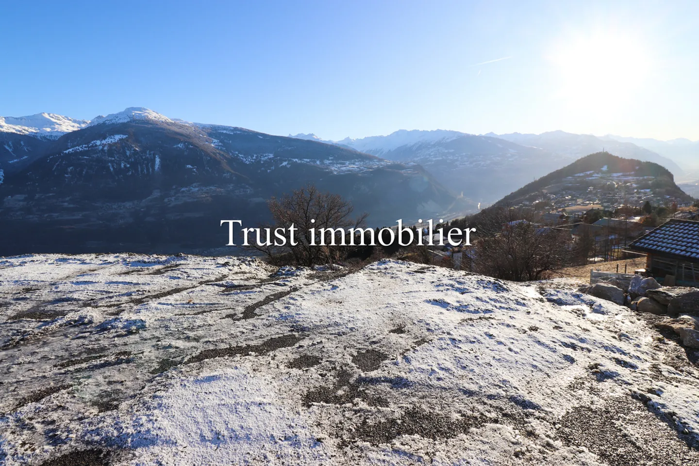 6000.Panoramablick / Chalet-Projekt zum Verkauf in Sergnou / Crans-Montana - Foto 4 von 5