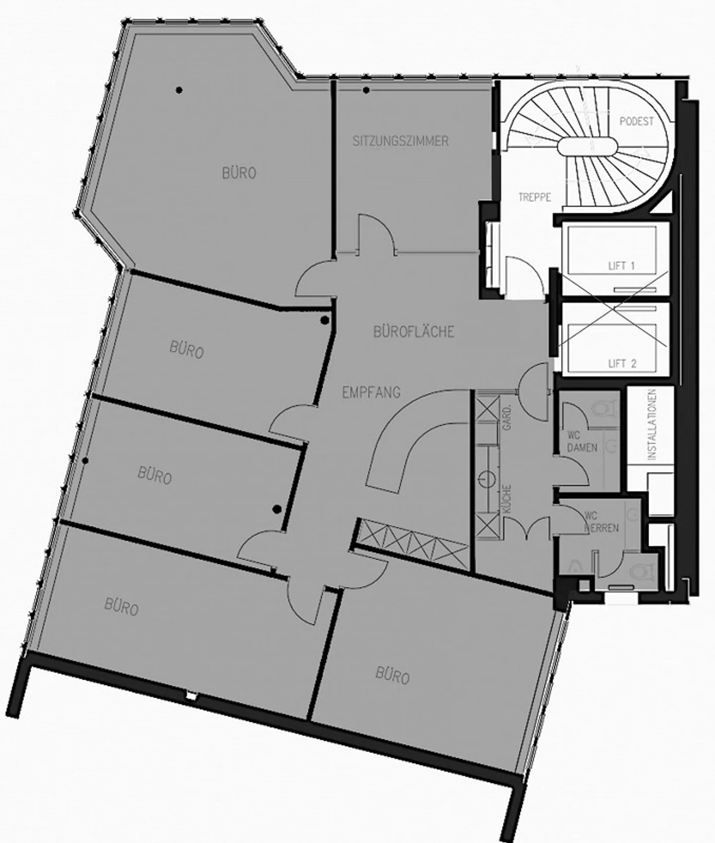Travailler avec une vue - Étage de bureau aménagé avec terrasse sur le toit près de HB - Photo 11 sur 12