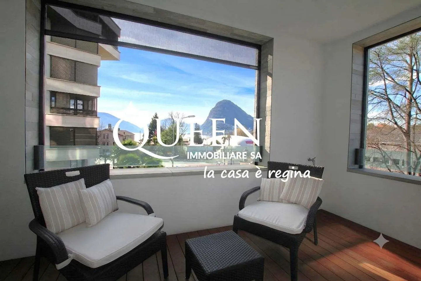 Lugano-Cassarate: lussuoso appartamento 4.5 locali, 150 m², loggia, vista lago - Foto 12 di 13