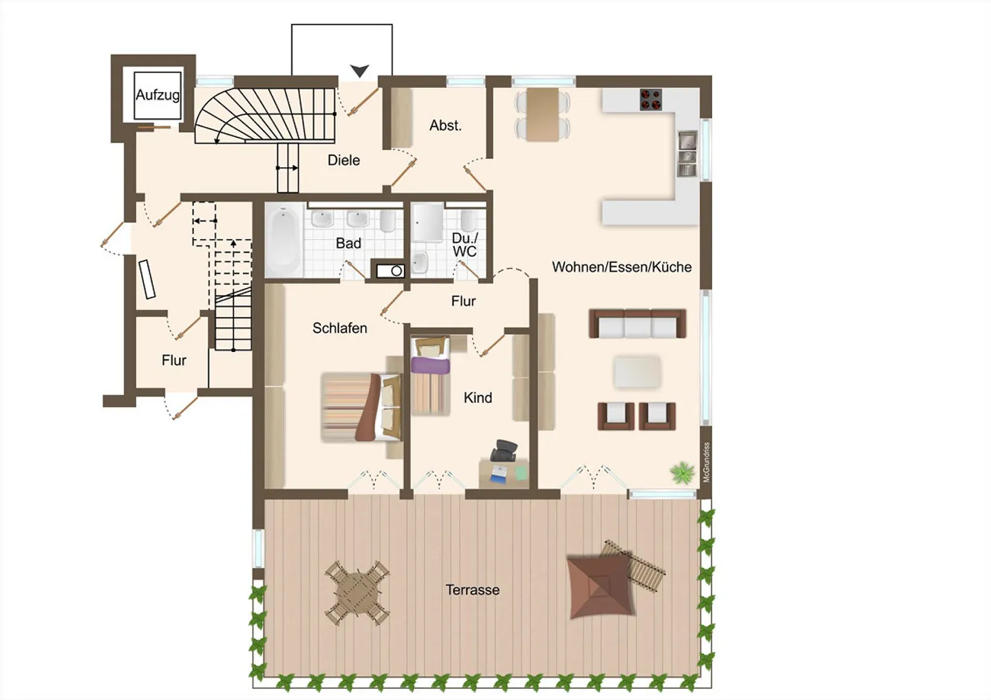 Charming 3.5-Room Ground Floor Apartment with Private Garden - Photo 14 of 14