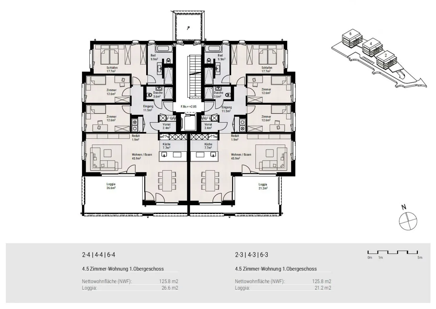 Moderne 4.5-Zimmer-Wohnung mit Loggia - Foto 14 von 14