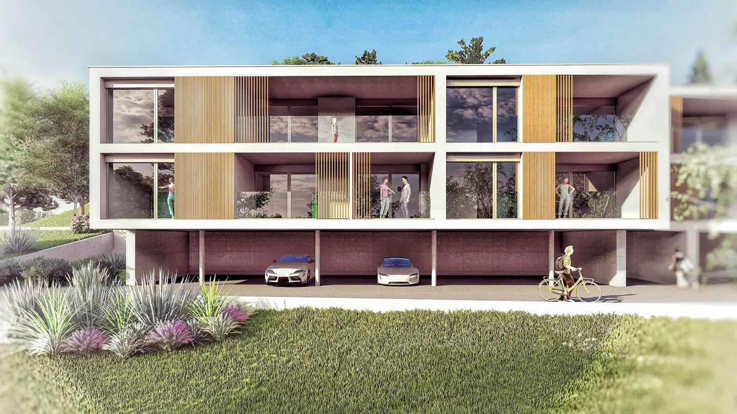 Neue 4,5-Zimmer-Wohnung mit Garten in Grancia - Foto 1 von 7