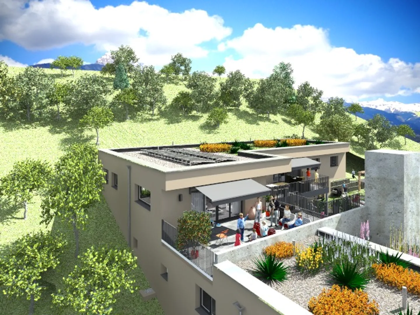 9 appartements de standing sur plan superbe vue sur la vallée du Rhone - Photo 5 sur 10