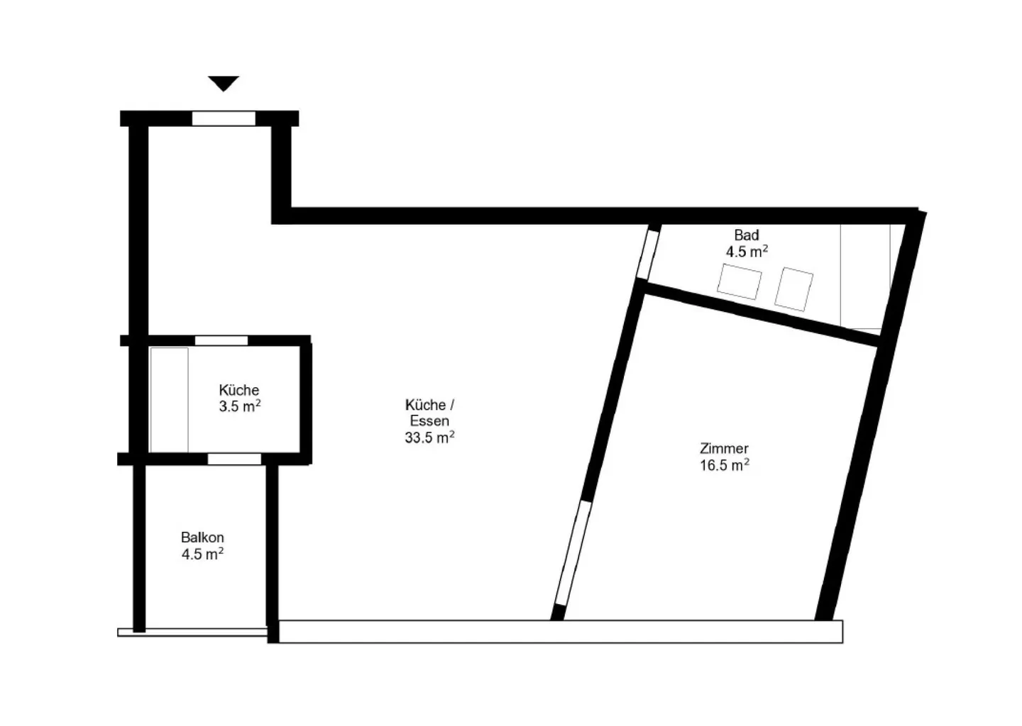 Appartamento 2,5 locali in posizione centrale a Landquart - Foto 11 di 11
