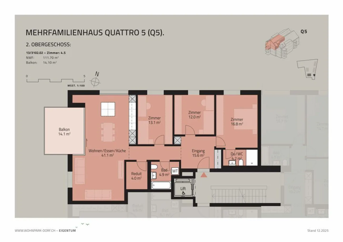 WOHNPARK DORF - 4.5-room apartment on the 2nd floor - Photo 7 of 10