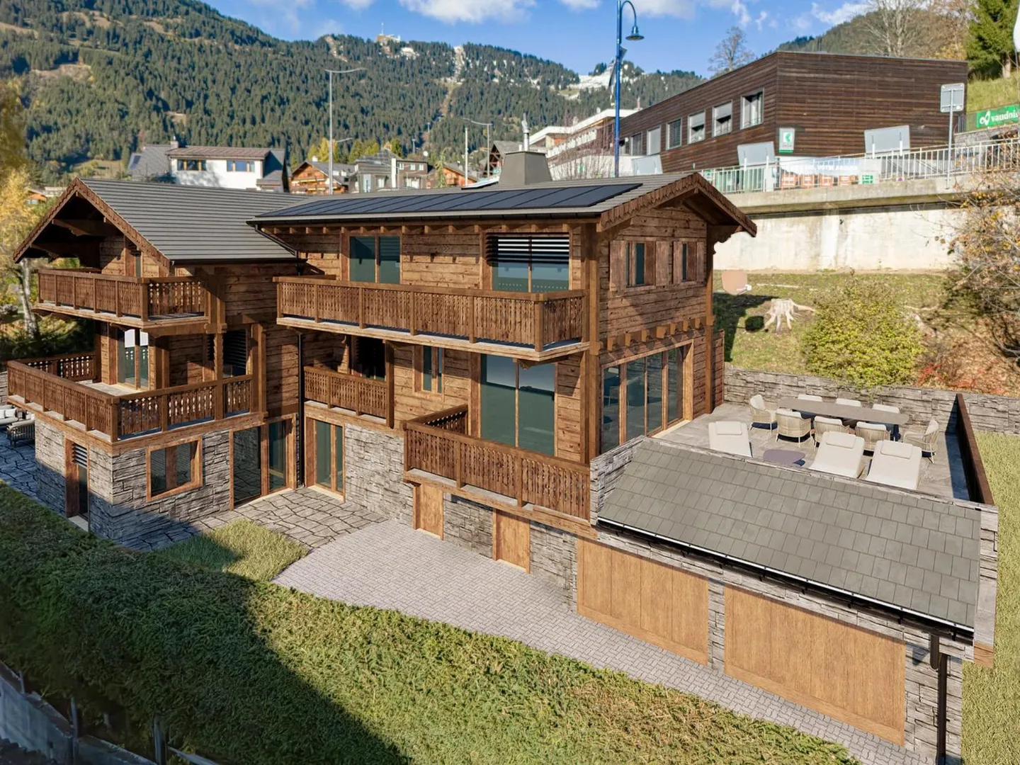 Chalet à rénover dans le centre de Villars - Photo 2 sur 13