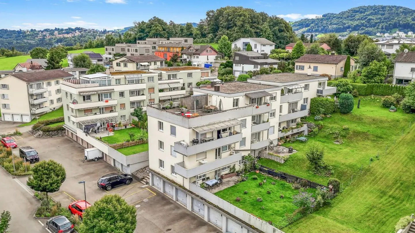 Appartement confortable de 3,5 pièces avec belle vue à Abtwil - Photo 14 sur 15
